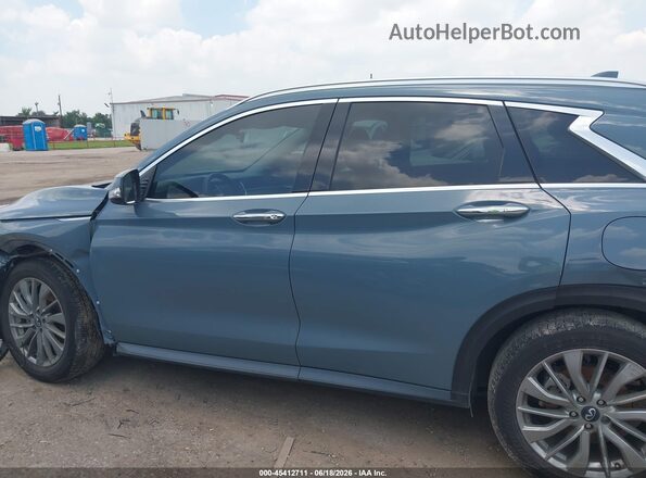 3PCAJ5BA4RF101917 2024 INFINITI QX50 Light Blue Панорамний вид салону 360°