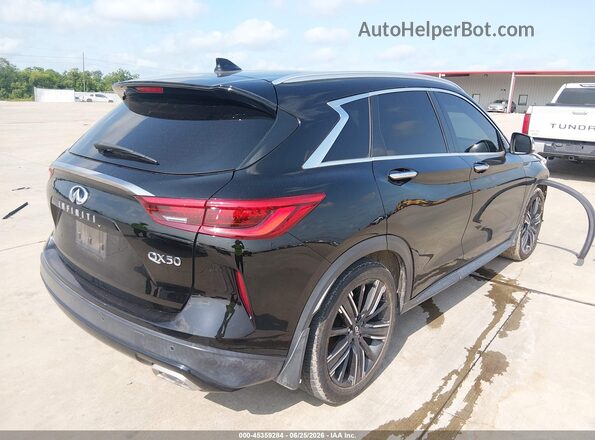 3PCAJ5BA6MF102933 2021 INFINITI QX50 Black Задня права чверть