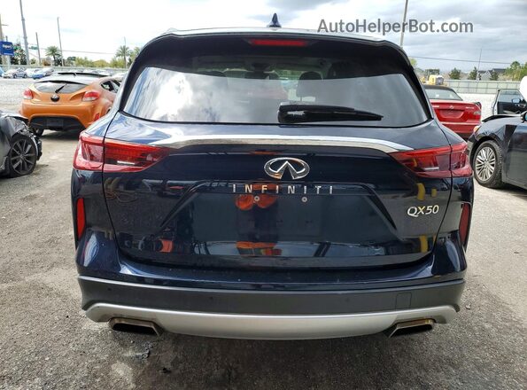 3PCAJ5BA8MF106921 2021 INFINITI QX50 Blue Rear view