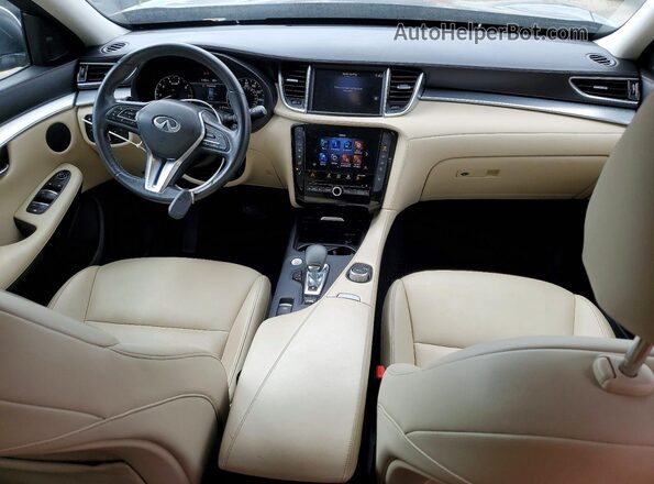3PCAJ5BA8MF106921 2021 INFINITI QX50 Blue Dashboard view