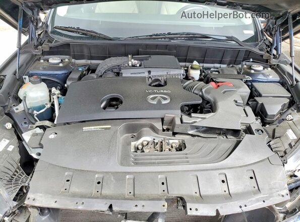 3PCAJ5BA8MF106921 2021 INFINITI QX50 Blue Engine compartment view
