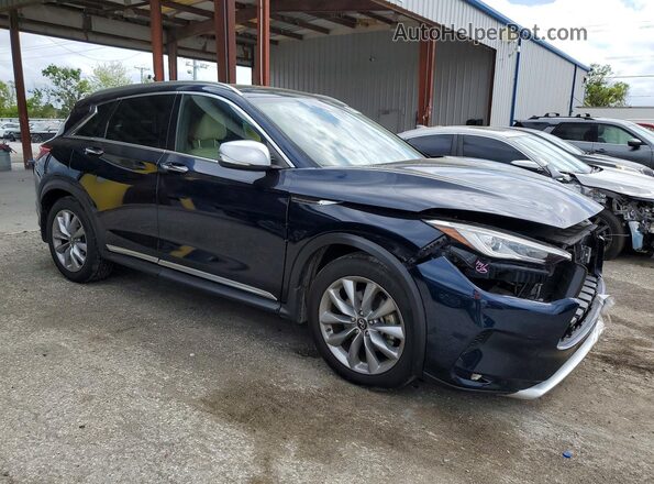 3PCAJ5BA8MF106921 2021 INFINITI QX50 Blue Front right