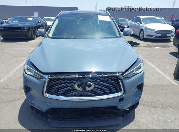 3PCAJ5BA9NF107738 2022 INFINITI QX50 Blue Вид задньої частини салону