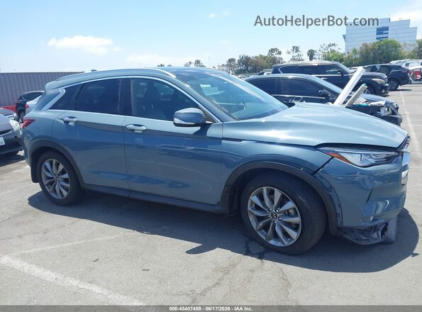 3PCAJ5BA9NF107738 2022 INFINITI QX50 Blue Панорамний вид салону 360°