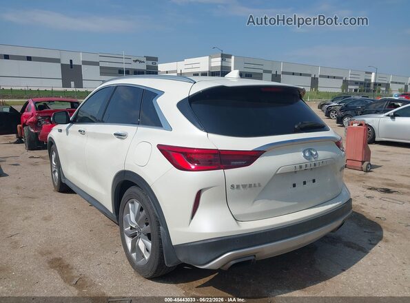 3PCAJ5BAXMF121923 2021 INFINITI QX50 Белый Задняя левая четверть