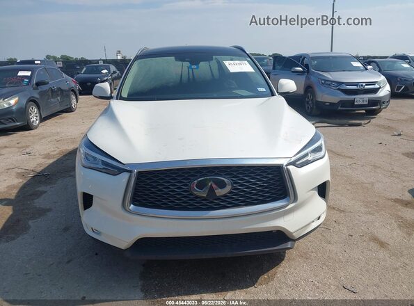 3PCAJ5BAXMF121923 2021 INFINITI QX50 Белый Вид панели приборов