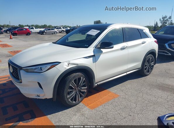 3PCAJ5BB0MF120613 2021 INFINITI QX50 White Vista tres cuartos delantera izquierda