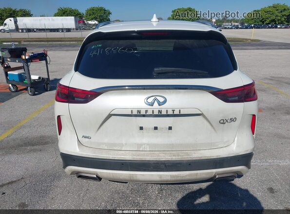 3PCAJ5BB0MF120613 2021 INFINITI QX50 White 