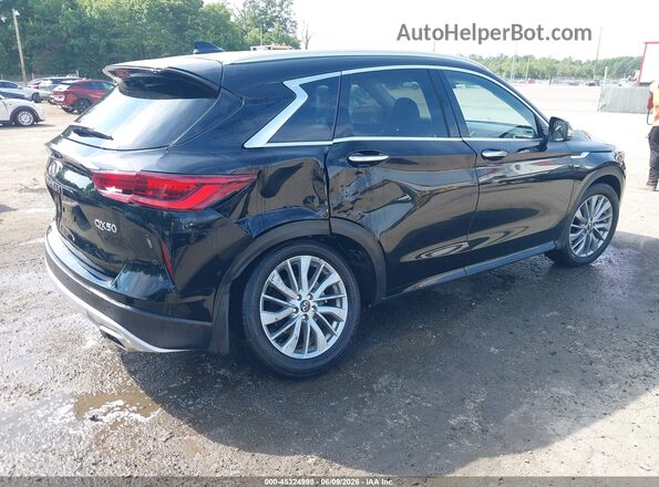 3PCAJ5BB1RF105447 2024 INFINITI QX50 Black Задня права чверть