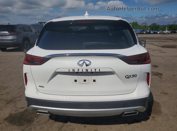 3PCAJ5BB3NF119957 2022 INFINITI QX50 White Вид ззаду