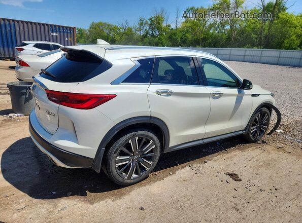 3PCAJ5BB6MF117215 2021 INFINITI QX50 Белый Задняя правая четверть