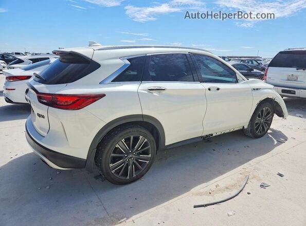 3PCAJ5BB6NF115000 2022 INFINITI QX50 White Задня права чверть