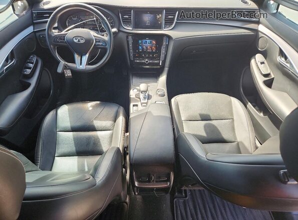 3PCAJ5BB6NF115000 2022 INFINITI QX50 White Вид панелі приладів