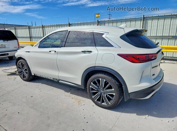 3PCAJ5BB6NF115000 2022 INFINITI QX50 White Задня ліва чверть