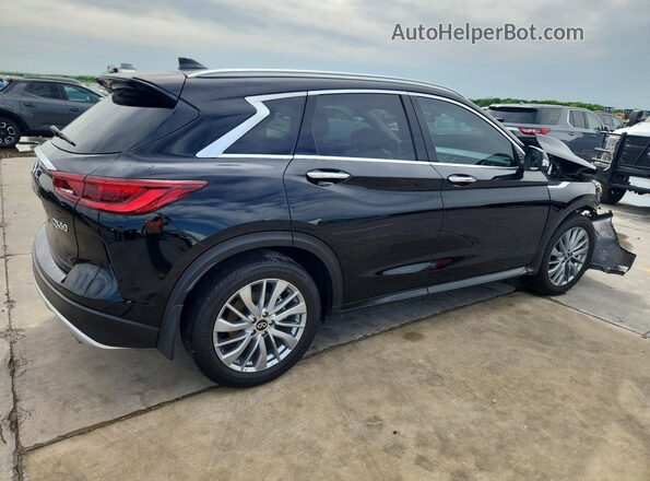 3PCAJ5BB6SF105742 2025 INFINITI QX50 Black უკანა მარჯვენა