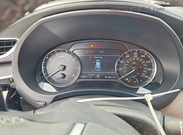 3PCAJ5BB6SF105742 2025 INFINITI QX50 Black ხელსაწყოთა პანელის ხედი
