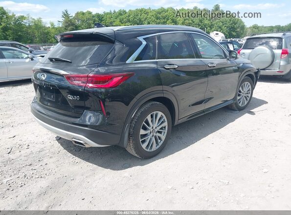 3PCAJ5BB9SF110949 2025 INFINITI QX50 Black Задня права чверть