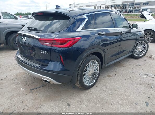 3PCAJ5CB0MF122800 2021 INFINITI QX50 Blue Rear right