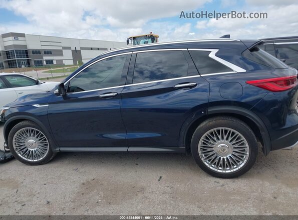 3PCAJ5CB0MF122800 2021 INFINITI QX50 Blue 360 interior view