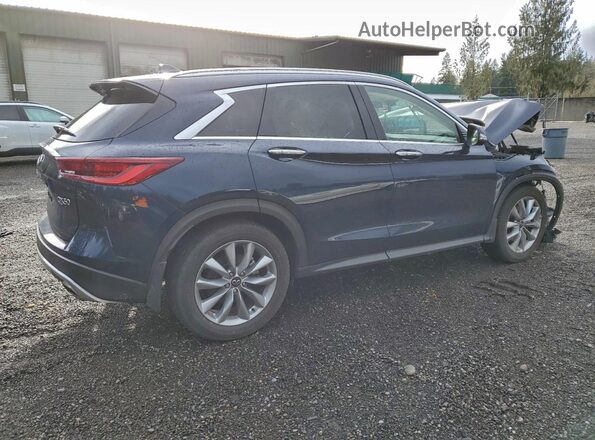 3PCAJ5CB5NF108456 2022 INFINITI QX50 Blue Tył prawy