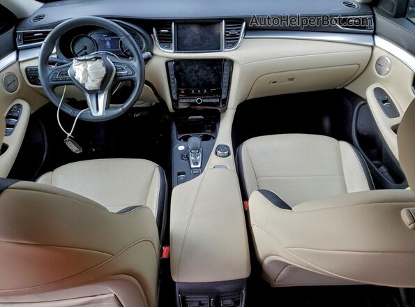 3PCAJ5CB5NF108456 2022 INFINITI QX50 Blue Widok deski rozdzielczej