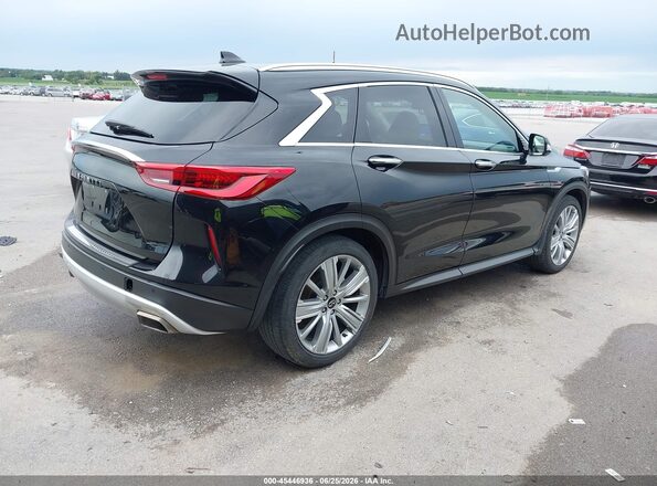 3PCAJ5CB6MF101904 2021 INFINITI QX50 Black Задня права чверть