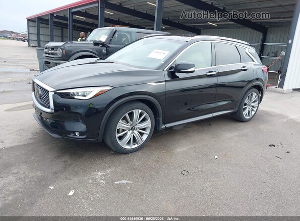 3PCAJ5CB6MF101904 2021 INFINITI QX50 Black Передня ліва чверть