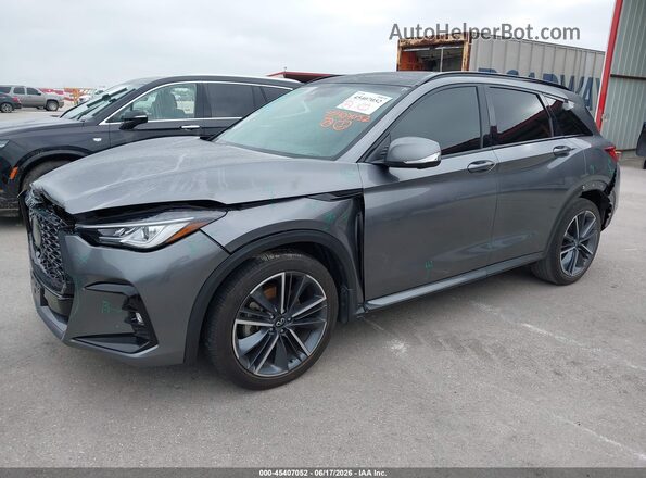 3PCAJ5FA3RF112711 2024 INFINITI QX50 Gray Առջևի ձախ երեք քառորդ տեսարան