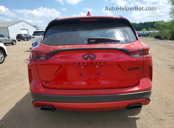 3PCAJ5FB3PF112911 2023 INFINITI QX50 Red Հետևի տեսք
