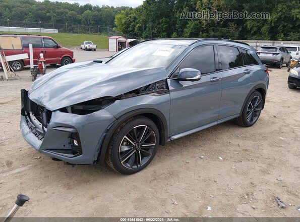 3PCAJ5FB5PF106043 2023 INFINITI QX50 Blue Vista tres cuartos delantera izquierda