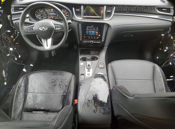 3PCAJ5FB5SF111364 2025 INFINITI QX50 Blue Vista del salpicadero