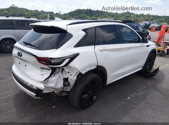 3PCAJ5FB8RF103026 2024 INFINITI QX50 White Trasero derecho