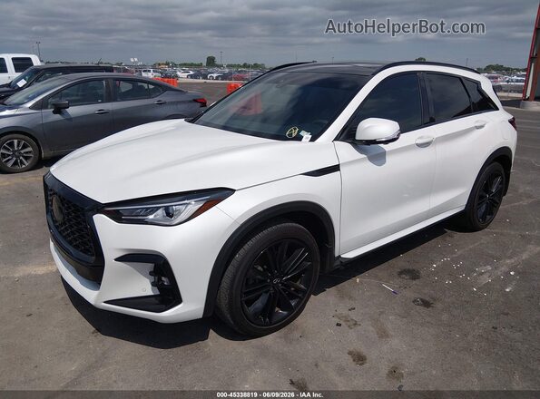 3PCAJ5FB8RF103026 2024 INFINITI QX50 White Vista tres cuartos delantera izquierda