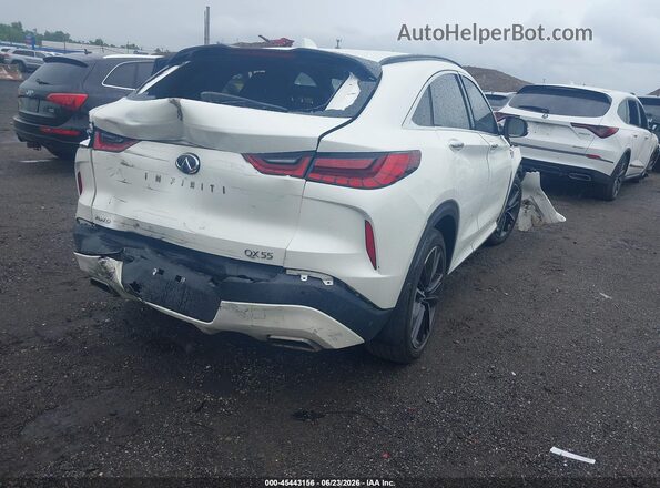3PCAJ5J31NF101676 2022 INFINITI QX55 Белый Задняя правая четверть