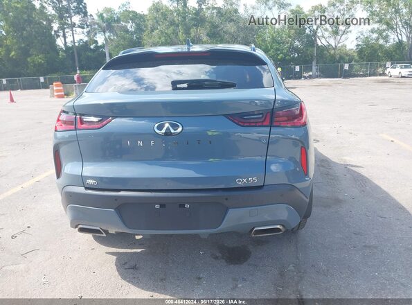 3PCAJ5J33NF105227 2022 INFINITI QX55 Light Blue 