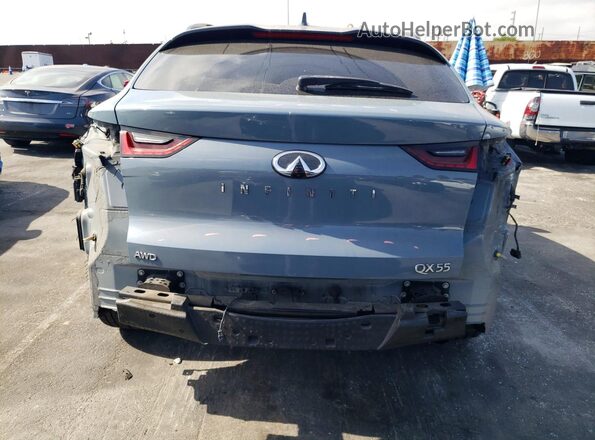 3PCAJ5J37NF102136 2022 INFINITI QX55 Blue Vista trasera