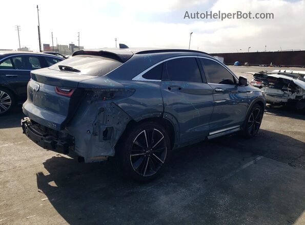 3PCAJ5J37NF102136 2022 INFINITI QX55 Blue Trasero derecho