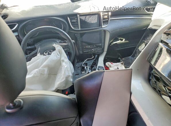 3PCAJ5J38NF101609 2022 INFINITI QX55 White Widok deski rozdzielczej