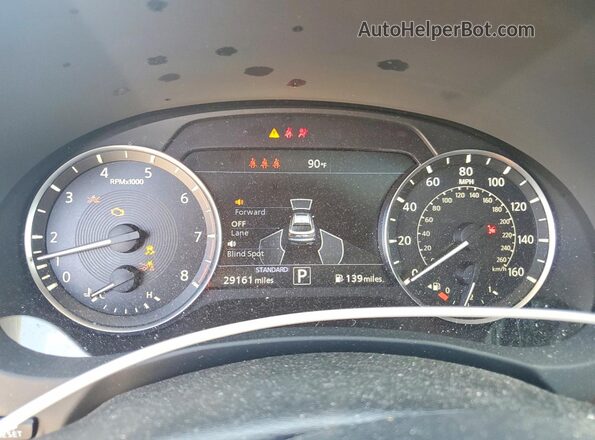 3PCAJ5JR5PF100604 2023 INFINITI QX55 Blue Widok zestawu wskaźników