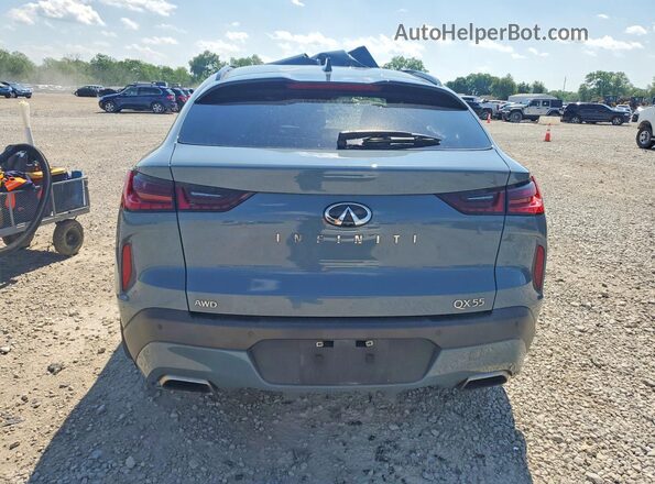 3PCAJ5JR5PF100604 2023 INFINITI QX55 Blue Widok z tyłu