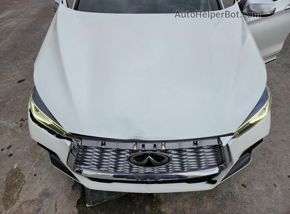 3PCAJ5JR5PF113367 2023 INFINITI QX55 White ძრავის განყოფილების ხედი