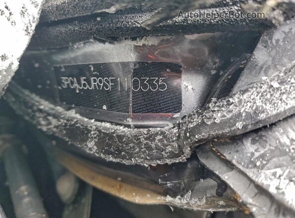 3PCAJ5JR9SF110335 2025 INFINITI QX55 Charcoal Widok naklejki z numerem VIN