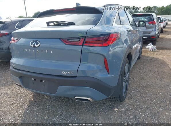 3PCAJ5JRXRF113318 2024 INFINITI QX55 Blue Rear right