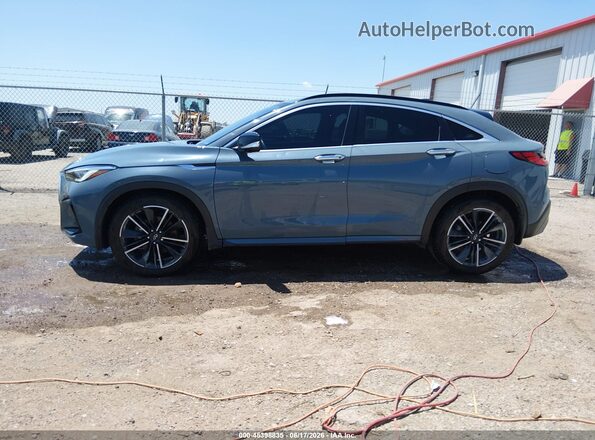 3PCAJ5L36NF106529 2022 INFINITI QX55 Light Blue Widok wnętrza 360 stopni