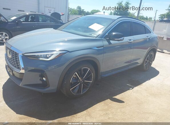 3PCAJ5LR2PF101822 2023 INFINITI QX55 Серебряный Передняя левая четверть