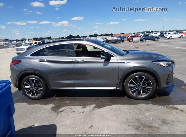 3PCAJ5LR2PF124744 2023 INFINITI QX55 Gray Rear interior view