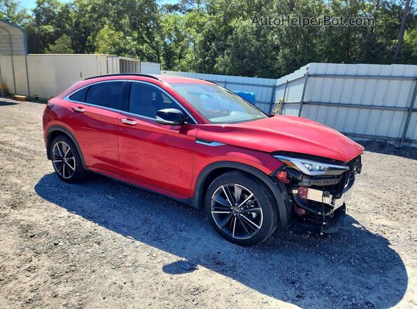 3PCAJ5LR9SF100711 2025 INFINITI QX55 Красный Передняя правая четверть