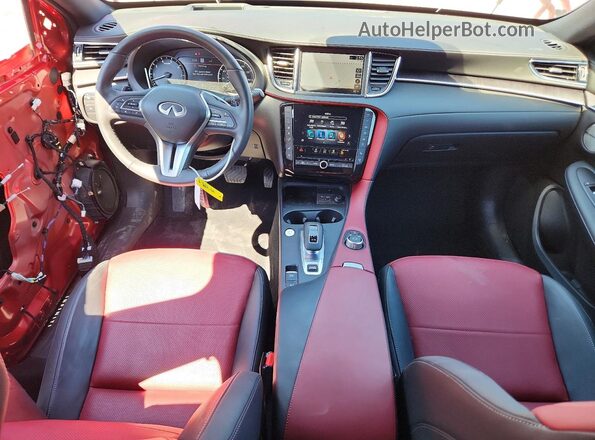 3PCAJ5LR9SF100711 2025 INFINITI QX55 Красный Вид панели приборов