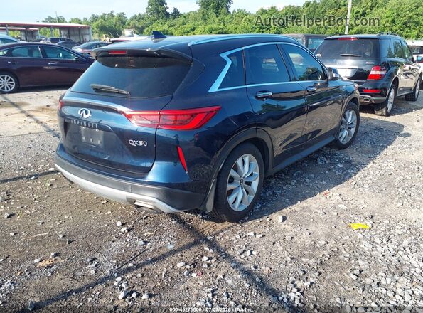 3PCAJ5M10KF118393 2019 INFINITI QX50 Blue უკანა მარჯვენა