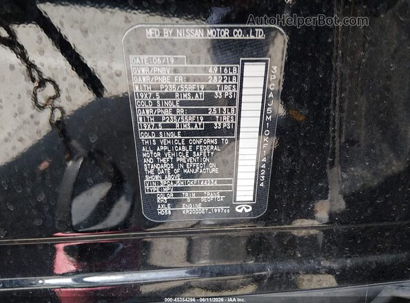 3PCAJ5M10KF144234 2019 INFINITI QX50 Black Widok komory silnika